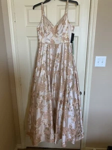 Citytrends Blush/Gold Prom Dress Ball Gown Size 13 NWT MSRP $250.00 - Picture 1 of 5