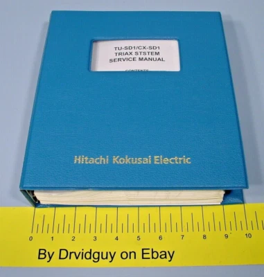 Hitachi Kokusai Model TU-SD1 / CX-SD1 Triax System Service Manual - Image 1 of 4