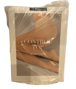 Nordstrom Control Top Pantyhose Style 8135B Black Size D 20 Denier Brand New - Picture 1 of 13