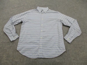 Mountain Khakis Shirt Mens Medium Blue Striped Outdoors Hiking Camp Button Up - Picture 1 of 9