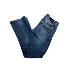 Miss Me Jeans Womens 28x32 Signature Boot Cut Low Rise Rodeo Bling Stitch Y2k
