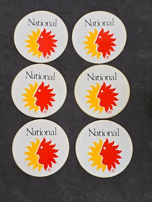 Lote de seis pegatinas vintage de National Airlines años 70 Foto 1 de 4