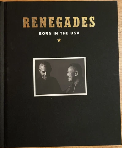 Renegades Born in the USA  Autographed Book BARACK OBAMA BRUCE SPRINGSTEEN Cover