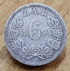 1894 Südafrika Silber Sixpence