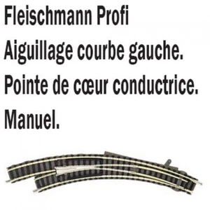 Aiguillage courbe gauche-N-1/160-FLEISCHMANN 9168 - Imagen 1 de 2