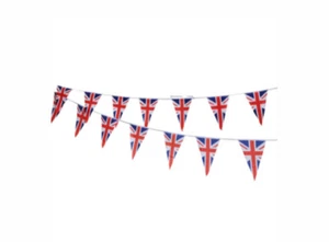 Union Jack Flag Triangle Bunting Flag Coronation Street Party Decoration 3m Long - Picture 1 of 1
