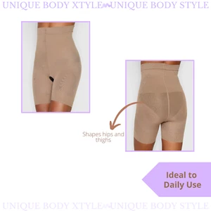 Pantalones Cortos Levantador de Glúteos Cintura Alta Control de Abdomen Prendas Moldeadoras Brasileñas Lupo 5694 - Imagen 1 de 5