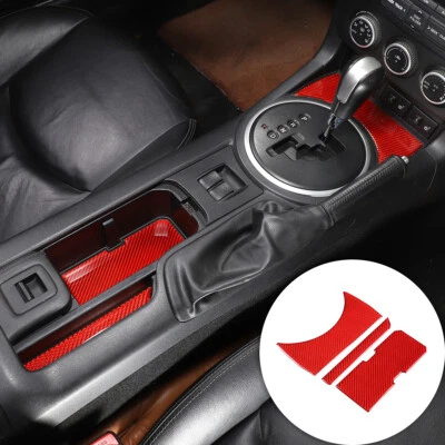 For Mazda MX-5 Miata NC 2009-2014 Red Carbon Central Control Cup Groove Pad Trim - Image 1 of 4