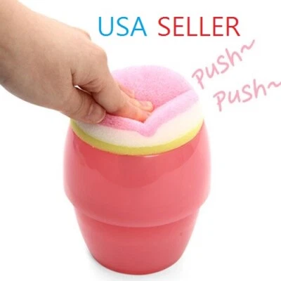 Dish Soap Dispenser for Kitchen and Sponge Push Pump Soap Dispenser - Image 1 of 4