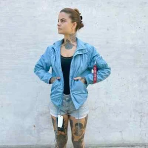 ALPHA INDUSTRIES/NWT Nylon G.I. Utility Jacket in Blue - Picture 1 of 3