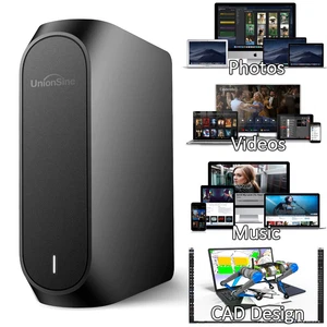 10TB Desktop Externe Festplatte USB3.2 USB C Superspeed Memory HDD PC Laptop Mac - Afbeelding 1 van 12