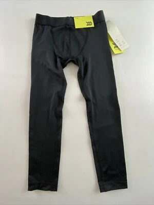 Boys All In Motion Fitted Tights XS Black Pull On Under Layer Pants - Image 1 of 4