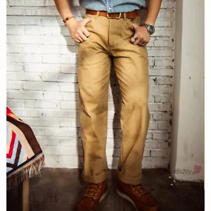 Pantalones informales para hombre Red Tornado de ajuste clásico con hebilla trasera - Imagen 1 de 17