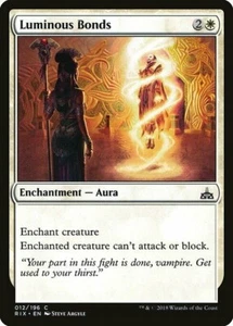 LUMINOUS BOND X 4 N/M - RIVALS OF IXALAN MAGIC THE GATHERING - Bild 1 von 1