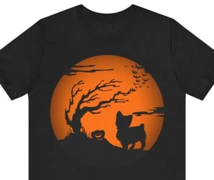 Yorkie Halloween Shirt Yorkshire Terrier Gifts for Dog Mom or Dad Unisex T-Shirt - Picture 1 of 26