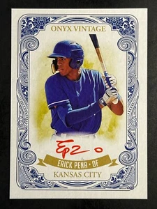 Erick Pena 2021 Onyx Vintage Red Auto /25 - Picture 1 of 2