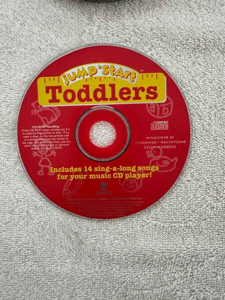 Jump Start Toddlers - 14 Sing-A-Long Songs!!! 1996 Knowledge Adventure - Image 1 of 1