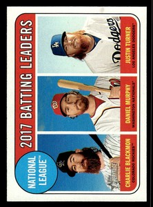 2018 Topps Heritage Charlie Blackmon Justin Turner Daniel Murphy 2