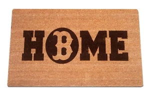 Alfombra de bienvenida grabada con láser para el hogar Boston Redsox, fibra de coco 100 % natural - Imagen 1 de 1