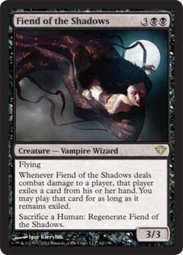 Fiend of the Shadows - Foil ~ Heavily Played Dark Ascension MTG Magic UltimateMT - Image 1 of 1