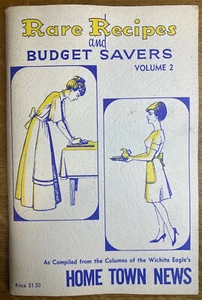 Seltene Rezepte und Budgetsparer Band 2 Wichita Adler Heimatstadt Nachrichten KS Vintage - Bild 1 von 12
