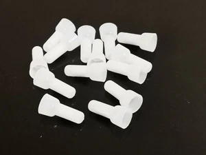 100PCS CE2X Closed-End Wire Connectors Crimp Terminals Cap White - Picture 1 of 7