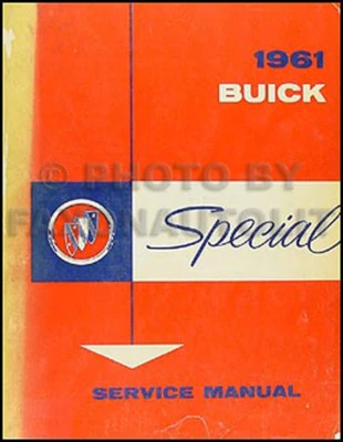 Buick 1961 manual de taller especial 61 libro de servicio de reparación original fabricante de equipos originales Foto 1 de 2
