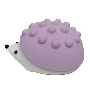Squeezable RGB Night Light Spike Purple Hedgehog Lumi Buddy Kids Lamp Bed Light - Picture 1 of 4
