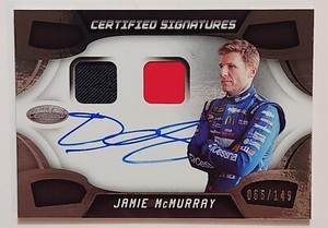 2018 Panini Certified NASCAR Racing Signatures #CSS-JM Jamie McMurray #065/149