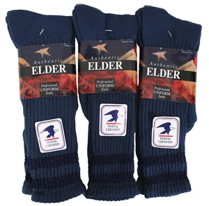 Postal Socks Size 8.5-11, 3 Pair, Mail Carrier Elder Uniform Crew Navy Men Women - Picture 1 of 5