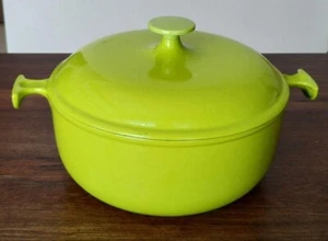 Le Creuset Enzo Mari Mam Series Vintage double-handle Pot Cocotte Italy 70s Used - Picture 1 of 13