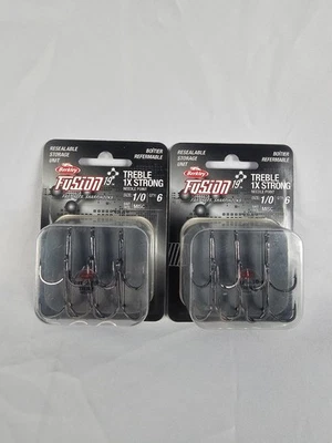 X2 Lote De Berkley Fusion19 Agudos 1x Ganchos Punta Aguja Fuerte Opciones De Tamaño Foto 1 de 4