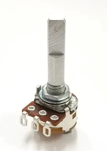 PC845, Philmore 10K Ohm Audio Taper Potentiometer mit Schalter 16 mm ~ 1/4" D-Welle - Bild 1 von 1