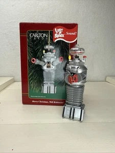 Lost In Space B9 Roboter Weihnachtsschmuck in Box 1999 Carlton Karten  - Bild 1 von 3