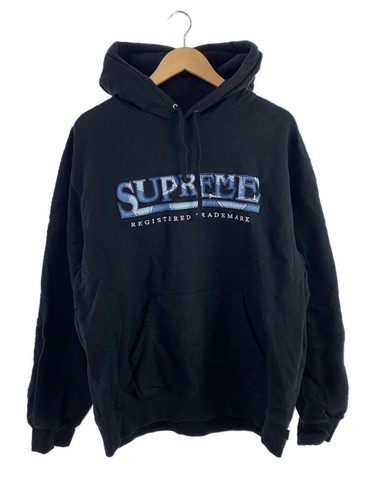 Supreme Felpa con Cappuccio L Cotone BLK
