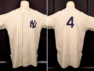 Custom Vintage Russell Athletic MLB New York Yankees Lou Gehrig Baseball Jersey - Image 1 of 4