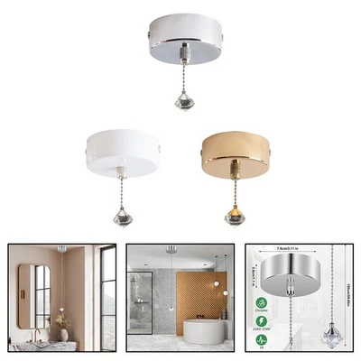 Aesthetic Functionality with Antique Brass Ceiling Mounted Light Switch - Image 1 of 4