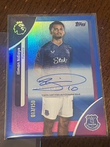 Topps Premier League 2026 - Iliman Ndiaye Foil Auto 17/150 Everton Autograph - Picture 1 of 4