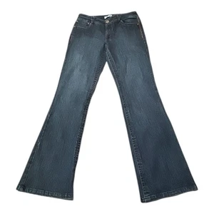 Z. Cavaricci Vintage Medium Wash Denim Flare Leg Jeans Womens Size 14 90s Y2K - Picture 1 of 15