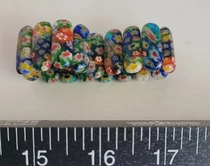 Murano Millefiori Style Bead Stretch Bracelet  - Picture 1 of 8