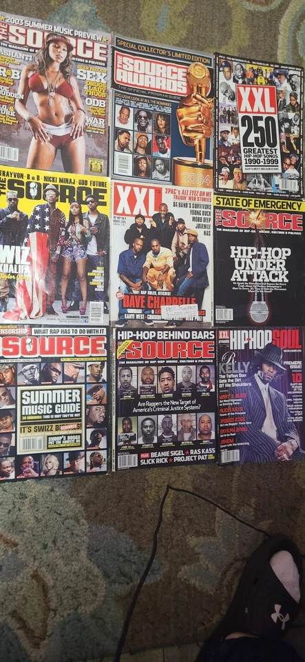 The Source & XXL Hip-Hop Magazine LOT  OF 9 - Image 1 of 1