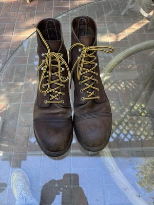 Red Wing 鞋 Iron Ranger Heritage 8085 男式铜质粗糙尺码 11 — 第 1/4 张图片