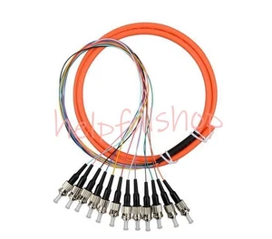 12 Fibers 1.5 Meter ST UPC OM1 62.5/125 Multi Mode Bundles Optical Fiber Pigtail - Afbeelding 1 van 6
