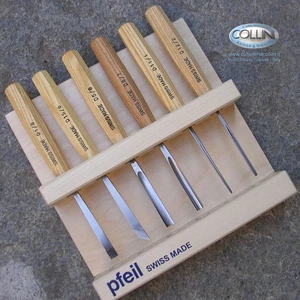 Pfeil - Sgorbie da legno professionali - Set 6 pezzi - D6 - Picture 1 of 1