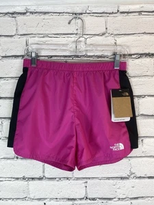 The North Face Girls Pink & Black Running Athletic Shorts Size Large 14/16 NEW - Picture 1 of 6