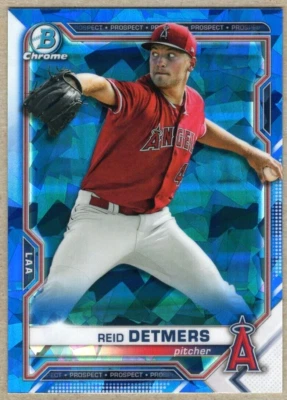 REID DETMERS - 2021 BOWMAN CHROME PROSPECTS SAPPHIRE RC - Image 1 of 2