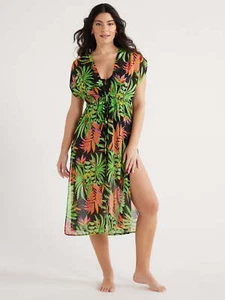 Sofia by Sofia Vergara Women's Size XS Tropical Caftan Coverup --CH3-- - Picture 1 of 6