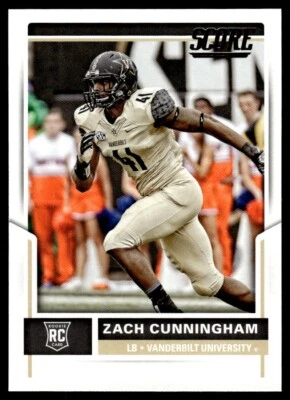 2017 Score -#344 Zach Cunningham Rookie (RC) Vanderbilt Commodores - Image 1 of 2