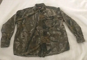 Outfitters Ridge Camo Long Sleeve Shirt ~100% Organic Cotton~Button Down~Sz XL - Picture 1 of 17