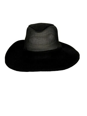  Bailey Wind River Wade Hat Cowboy Rancher Aussie Mesh XL Black Breathable NEW - Image 1 of 4
